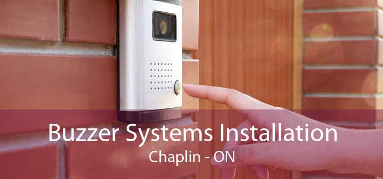 Buzzer Systems Installation Chaplin - ON