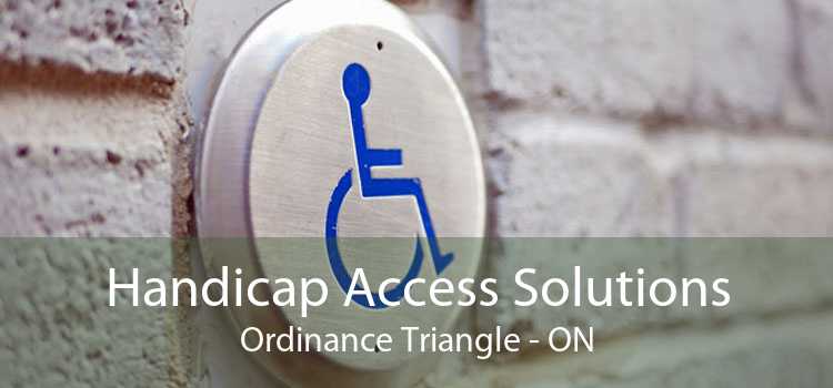 Handicap Access Solutions Ordinance Triangle - ON